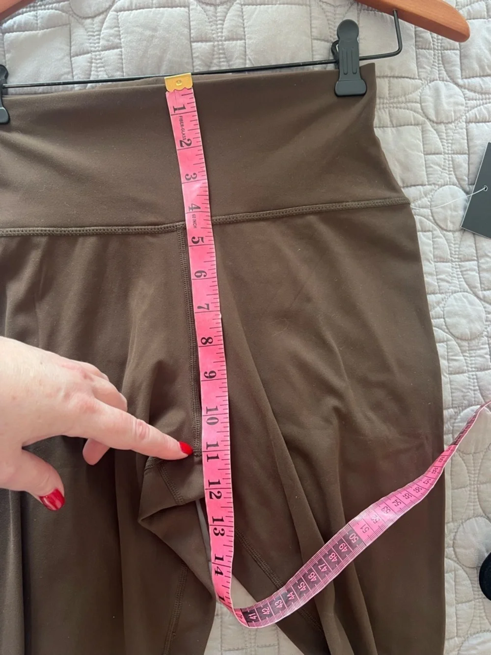 TNUCK SPORT Chocolate Brown High Rise Compression Spandex MacKenzie Legging Sz S